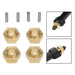 Powerhobby SCX2435 7mm Brass Wheel Hex Hubs for SCX24