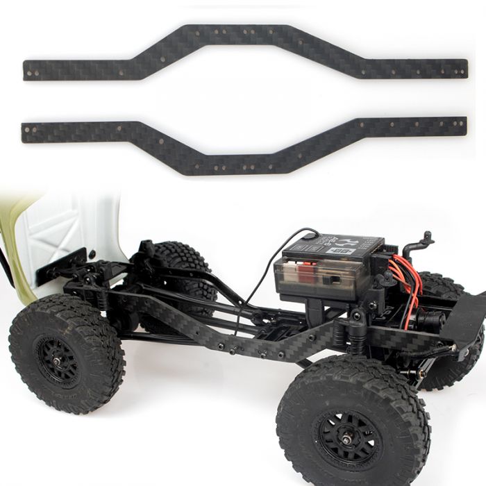 Powerhobby SCX2439 Carbon Fiber Frame Rail Set for SCX24 C10 Deadbolt or Jeep
