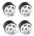 Powerhobby SCX2451 Silver Aluminum Beadlock Wheels for SCX24 4 Pack