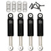 Powerhobby SCX2470 Black Front and Rear Aluminum Internal Spring Air Shocks SCX24