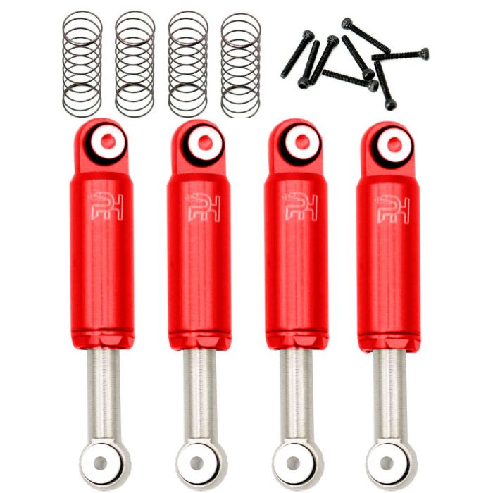 Powerhobby SCX2470 Red Front and Rear Aluminum Internal Spring Air Shocks SCX24