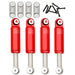 Powerhobby SCX2470 Red Front and Rear Aluminum Internal Spring Air Shocks SCX24