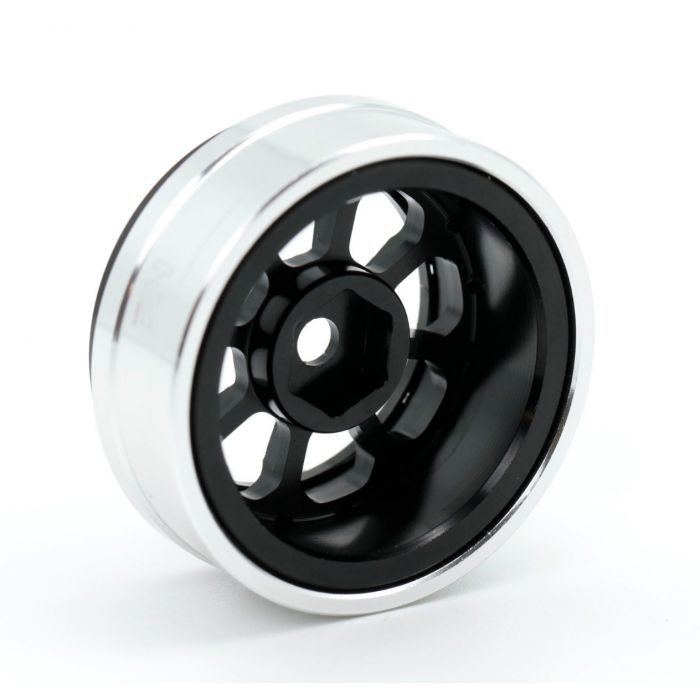 Powerhobby SCX2471 Black 1.0" Aluminum B59 Beadlock Wheels for SCX24 4 Pack