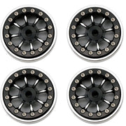 Powerhobby SCX2471 Black 1.0" Aluminum B59 Beadlock Wheels for SCX24 4 Pack