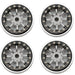 Powerhobby SCX2471 Grey 1.0" Aluminum B59 Beadlock Wheels for SCX24 4 Pack