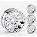 Powerhobby SCX2472 A24 Aluminum 1.0" Rock Crawler Beadlock Wheels 4 Pack - Chrome