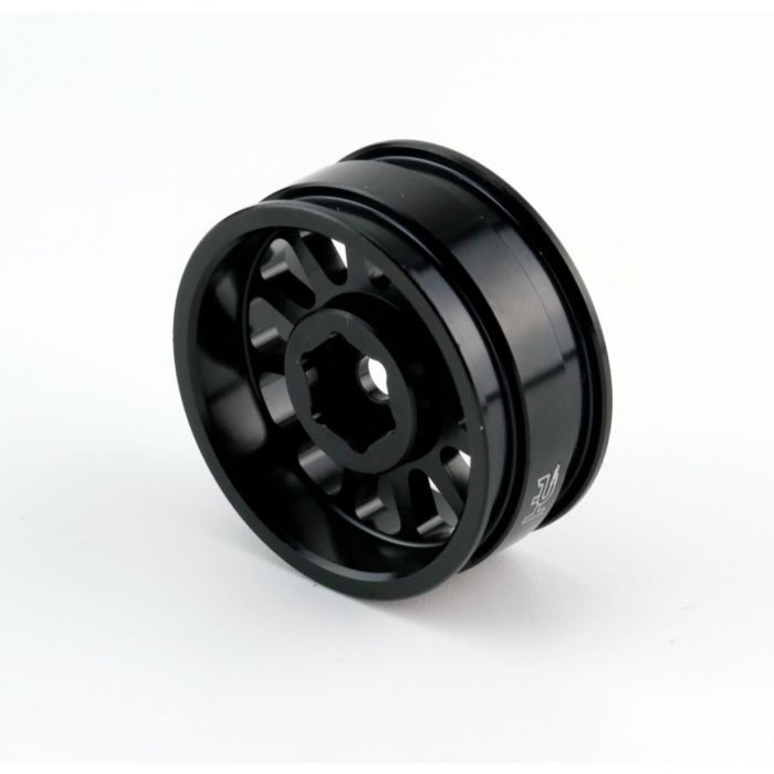 Powerhobby SCX2472 Black 1.0" Aluminum A24 Beadlock Wheels for SCX24 4 Pack