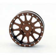Powerhobby SCX2472 Bronze 1.0" Aluminum A24 Beadlock Wheels for SCX24 4 Pack