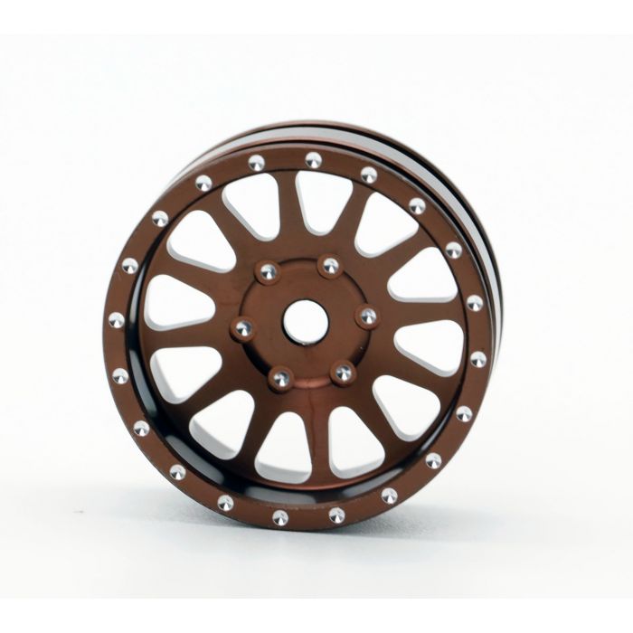 Powerhobby SCX2472 Bronze 1.0" Aluminum A24 Beadlock Wheels for SCX24 4 Pack