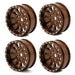 Powerhobby SCX2472 Bronze 1.0" Aluminum A24 Beadlock Wheels for SCX24 4 Pack