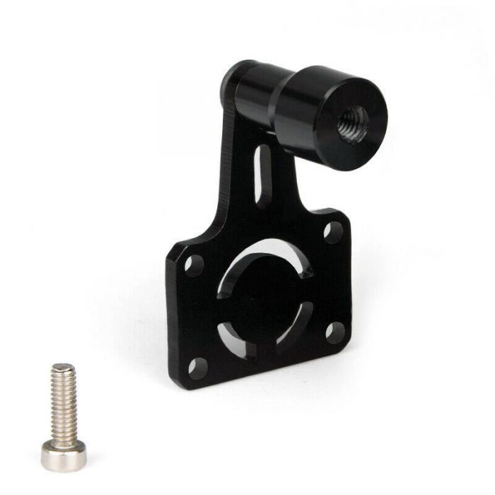 Powerhobby SCX2474 Black Aluminum Rear Body Spare Tire Holder Rack for SCX24 Jeep JLU