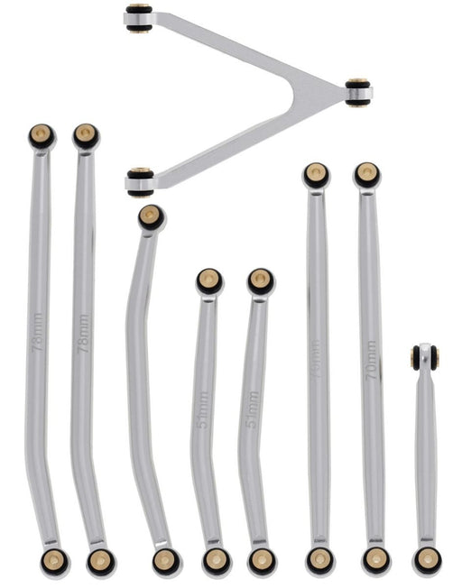 Powerhobby SCX24746 Grey Aluminum High Clearance Links for Betty or Deadbolt SCX24