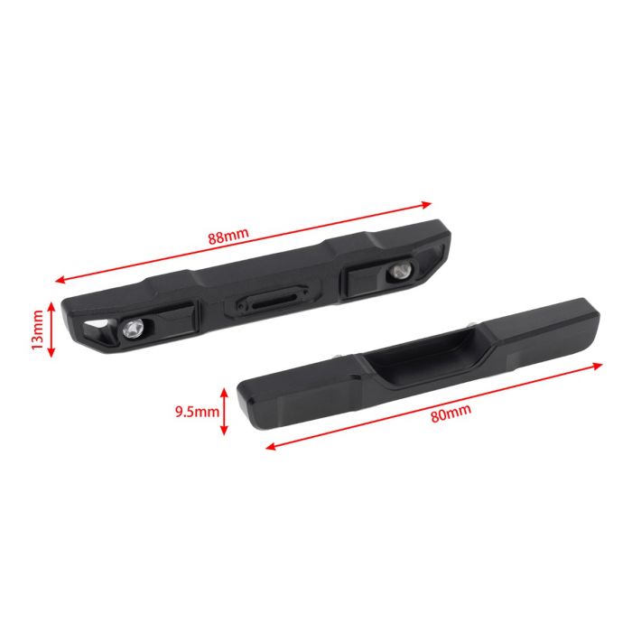 Powerhobby SCX24747 SCX24 Jeep Gladiator or Bronco Front and Rear Bumper Set #1 with Lights
