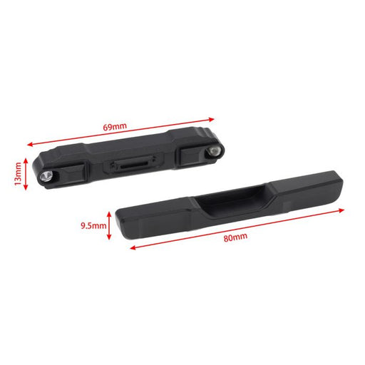 Powerhobby SCX24748 SCX24 Jeep Gladiator or Bronco Front and Rear Bumper Set  #2 with Lights
