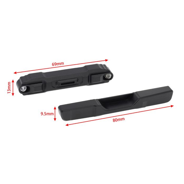 Powerhobby SCX24748 SCX24 Jeep Gladiator or Bronco Front and Rear Bumper Set  #2 with Lights