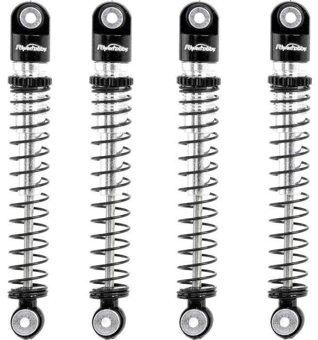 Powerhobby SCX24752 Black 54mm Long Travel Shocks for SCX24 Jeep or Bronco