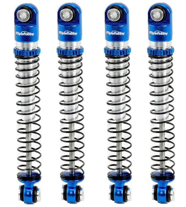 Powerhobby SCX24752 Blue 54mm Long Travel Shocks for SCX24 Jeep or Bronco