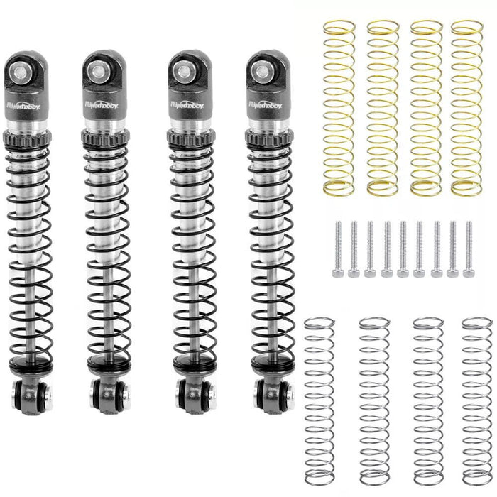 Powerhobby SCX24752 Grey 54mm Long Travel Shocks for SCX24 Jeep or Bronco