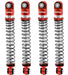 Powerhobby SCX24752 Red 54mm Long Travel Shocks for SCX24 Jeep or Bronco