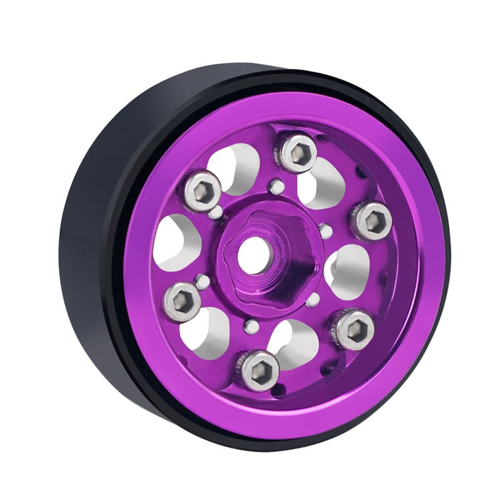 Powerhobby SCX24753 Purple Aluminum 1.0" Rock Crawler Wheels 4 Pack