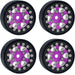 Powerhobby SCX24753 Purple Aluminum 1.0" Rock Crawler Wheels 4 Pack