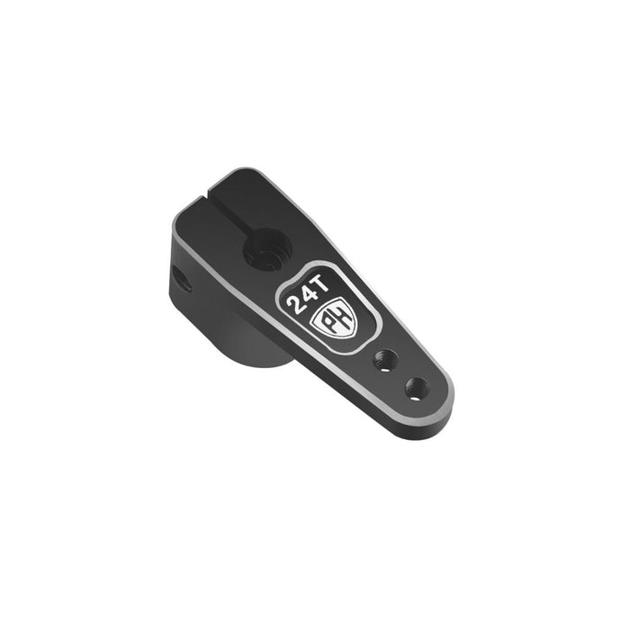 Powerhobby SCX24763 Black 24T Aluminum Servo Horn for SCX24 Jeep or C10