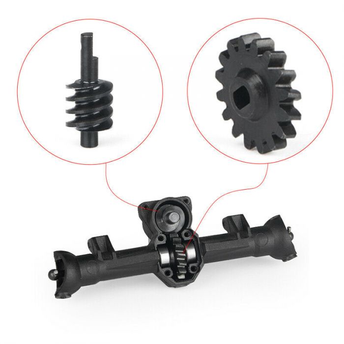 Powerhobby SCX2477 Front or Rear Steel Axle Gear Set for SCX24