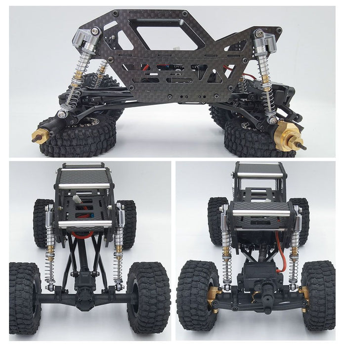 Powerhobby SCX24771 Black 58mm Long Travel Shocks for SCX24 Jeep or Bronco