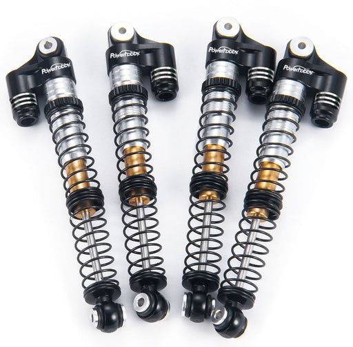 Powerhobby SCX24771 Black 58mm Long Travel Shocks for SCX24 Jeep or Bronco