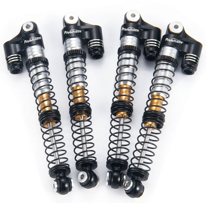 Powerhobby SCX24771 Black 58mm Long Travel Shocks for SCX24 Jeep or Bronco