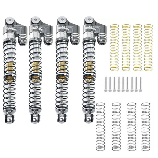 Powerhobby SCX24771 Grey 58mm Long Travel Shocks for SCX24 Jeep or Bronco
