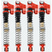 Powerhobby SCX24771 Red 58mm Long Travel Shocks for SCX24 Jeep or Bronco