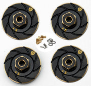 Powerhobby SCX2482 Brass Counterweight Wheel Hub Adapters for SCX24