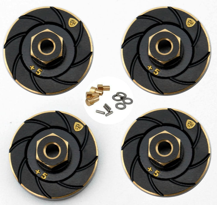 Powerhobby SCX2482 Brass Counterweight Wheel Hub Adapters for SCX24