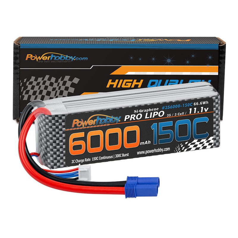 Powerhobby XTREME 3S 11.1V 6000mAh 150C Lipo Battery Pack with EC5 Plug