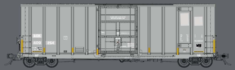 Prairie Shadows 8022A05 HO Scale 50' High Cube Boxcar "Patched" AOK