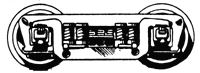 Precision Scale Co. 31541 HO Scale Commonwealth Tender Trucks with 33" Wheels