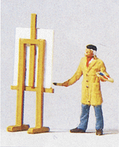 Preiser 29058 HO Scale Individual Figure - Artist