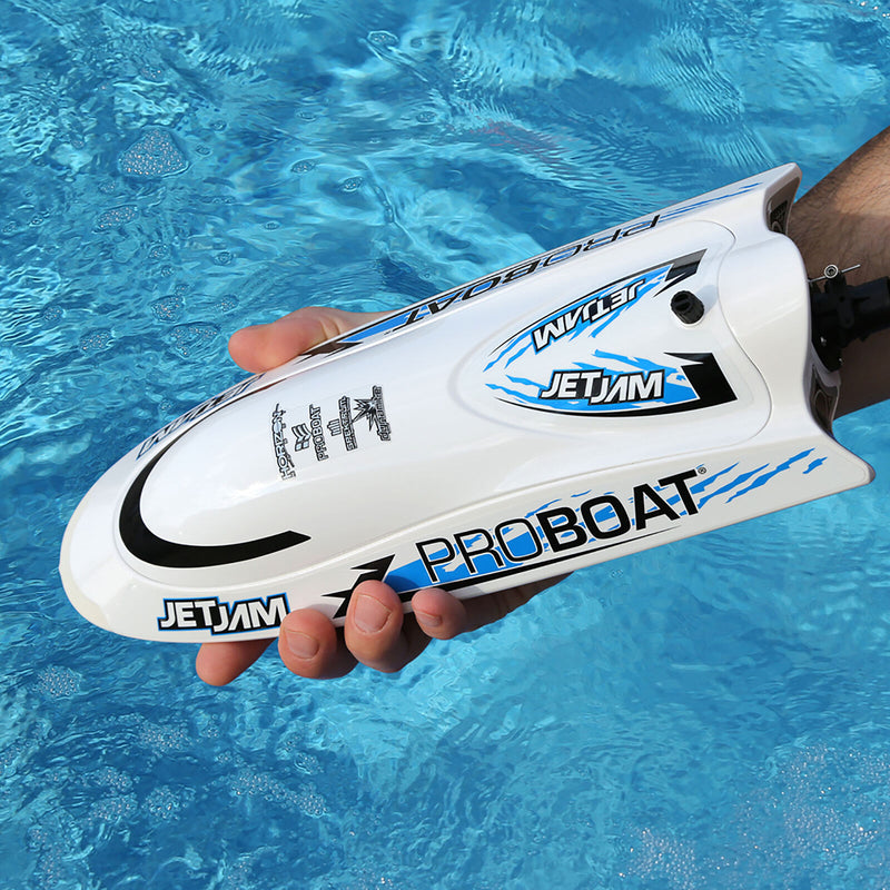 Pro Boat PRB08031T2 White Jet Jam 12" Pool Racer RTR Boat