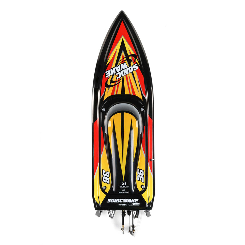 Pro Boat PRB08032V2T1 Black 36" Sonicwake Deep-V Self-Righting RTR Boat