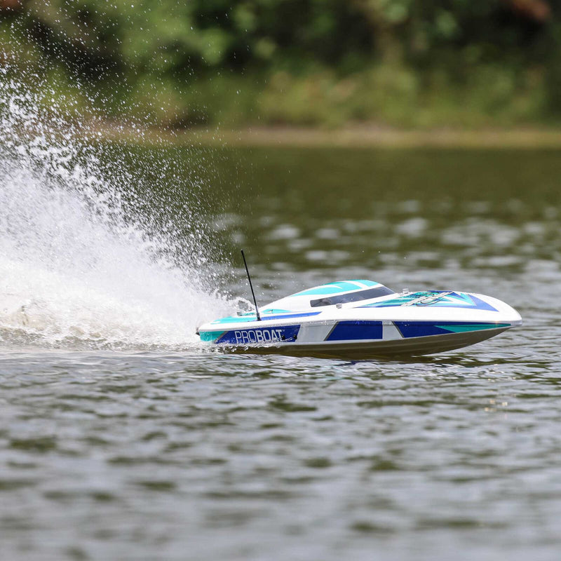 Pro Boat PRB08032V2T2 White 36" Sonicwake Deep-V Self-Righting RTR Boat