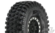 Pro-Line 10128-13 Hyrax 1.9 G8 Tires Mounted on Black and Silver Beadlock Wheels 2 Pack