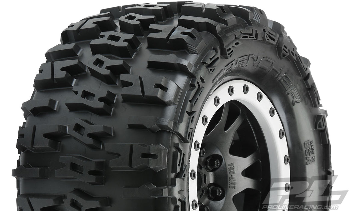 Pro-Line 10151-13 4.3" Trencher Pro-Loc All Terrain Tires on Impulse Black Wheels for X-Maxx