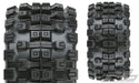 Pro-Line 10166-10 Badlands MX38 HP Belted Tires Mounted on Black Raid 3.8 17mm Hex Wheels 1 Pair