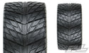 Pro-Line 10167-10 Street Fighter HP Belted Tires Mounted on Black Raid 3.8 17mm Hex Wheels 1 Pair