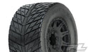 Pro-Line 10167-10 Street Fighter HP Belted Tires Mounted on Black Raid 3.8 17mm Hex Wheels 1 Pair