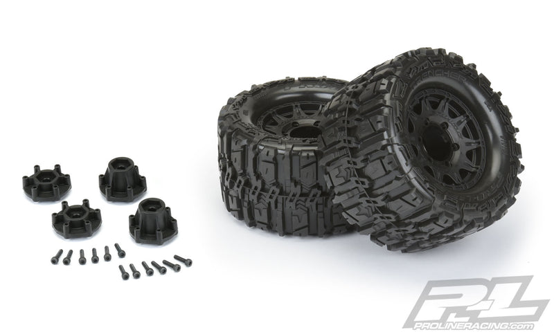 Pro-Line 10168-10 Trencher 2.8" All Terrain Tires Belted Truck Tires on Raid 2 Pack
