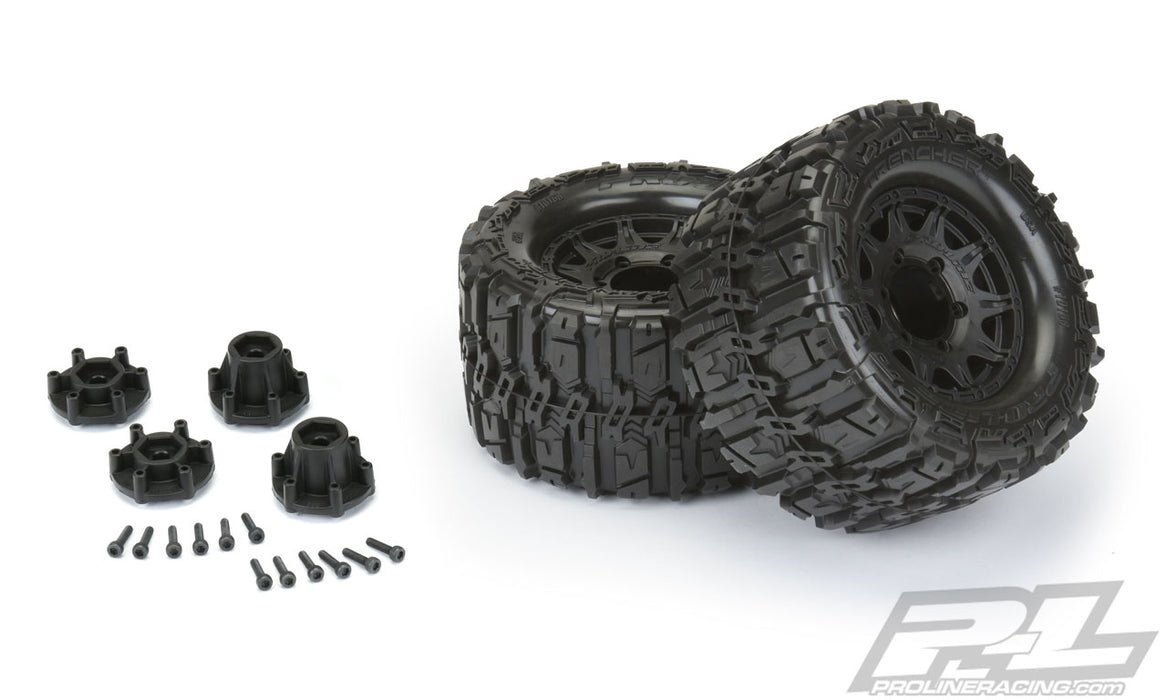 Pro-Line 10168-10 Trencher 2.8" All Terrain Tires Belted Truck Tires on Raid 2 Pack