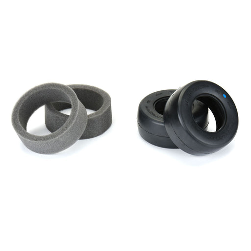 Pro-Line 10170-03 Reaction HP Ultra Blue Compound Belted Drag Slick Rear Drag Tires 2 Pack