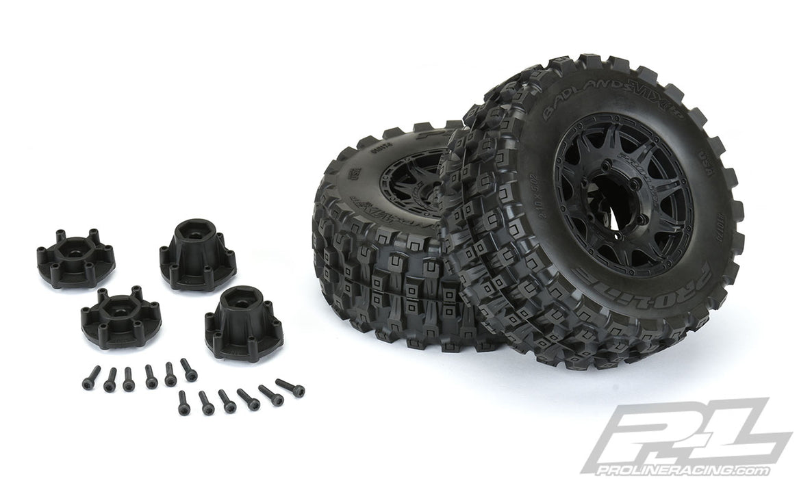 Pro-Line 10174-10 Badlands 2.8 Belted Tires Mounted on Raid 6x30 Wheels Stampede 2WD or 4x4